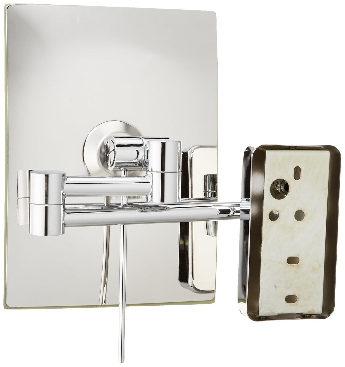 JERDON Wall-Mounted Makeup Mirror - 5X Magnification - Chrome - JRT695C