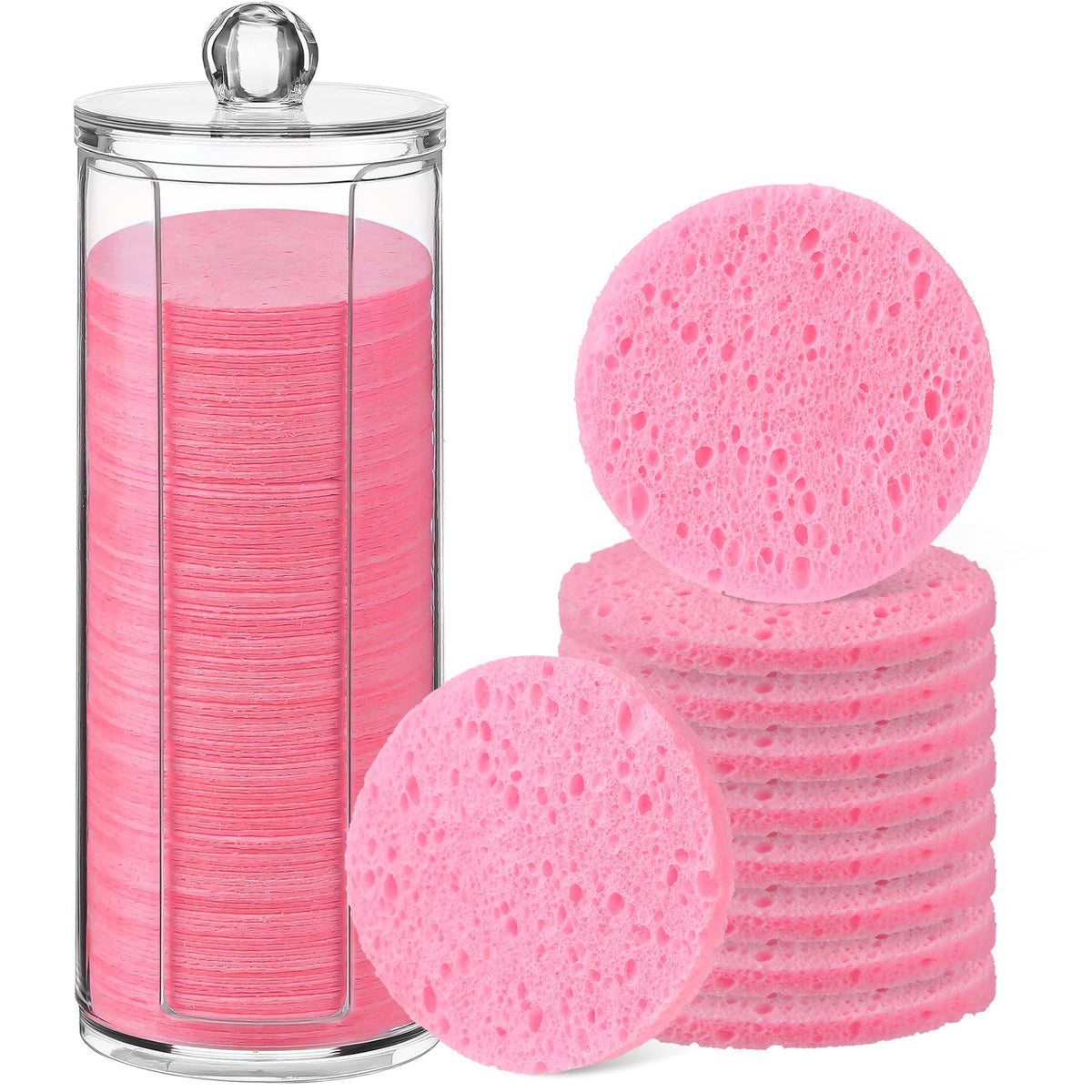 120pcs Compressed Facial Sponges Disposable Washing Face, Multicolor