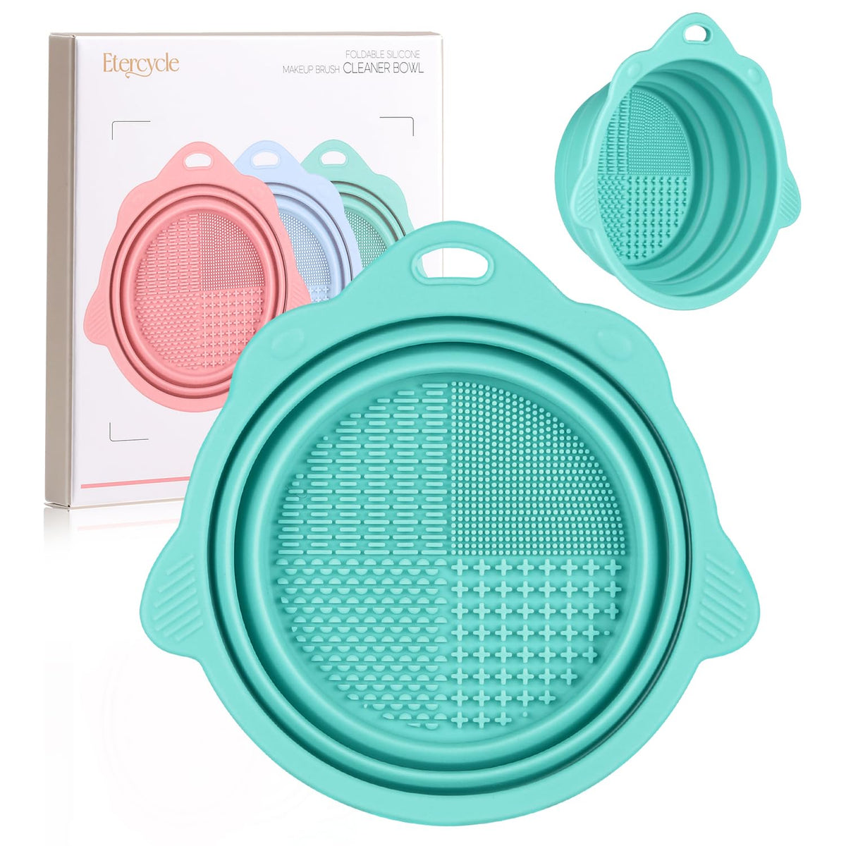 Etercycle Foldable Silicone Makeup Brush Cleaner Bowl