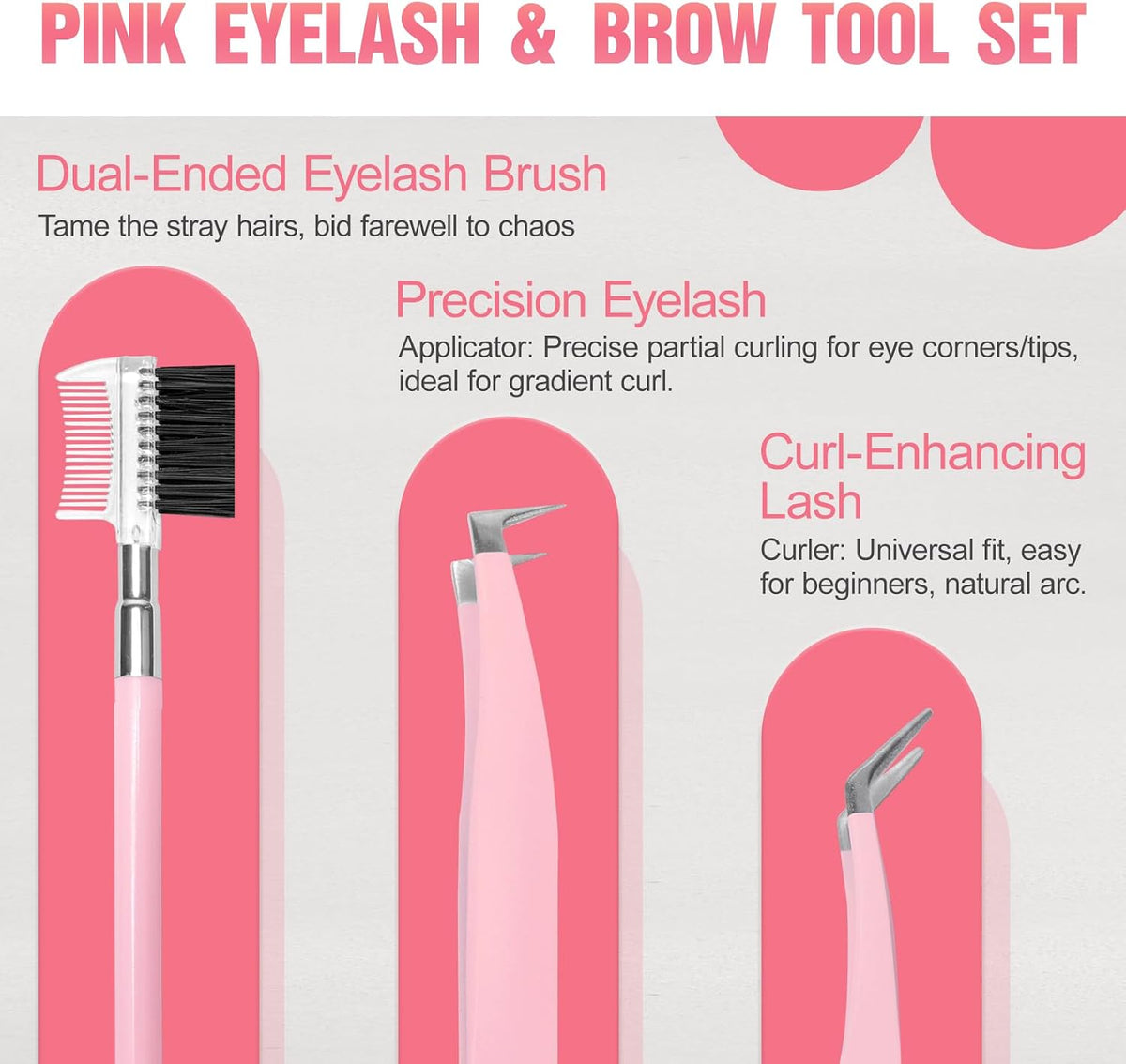Eyebrow Kit, 17 in 1 Tweezers for Women Facial Hair, Hair Scissors with Comb, Eyebrow Trimmer, Brow Brushes, Hair Tools Travel Bag, Professional Grooming Tweezer Set