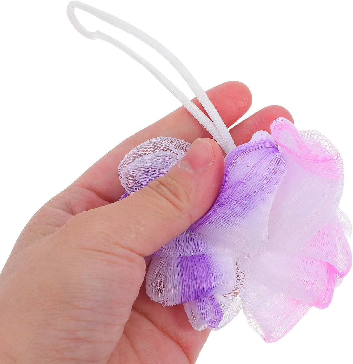 10pcs Colorful Bath Puff Sponge Mesh Net Exfoliating Body Cleanser