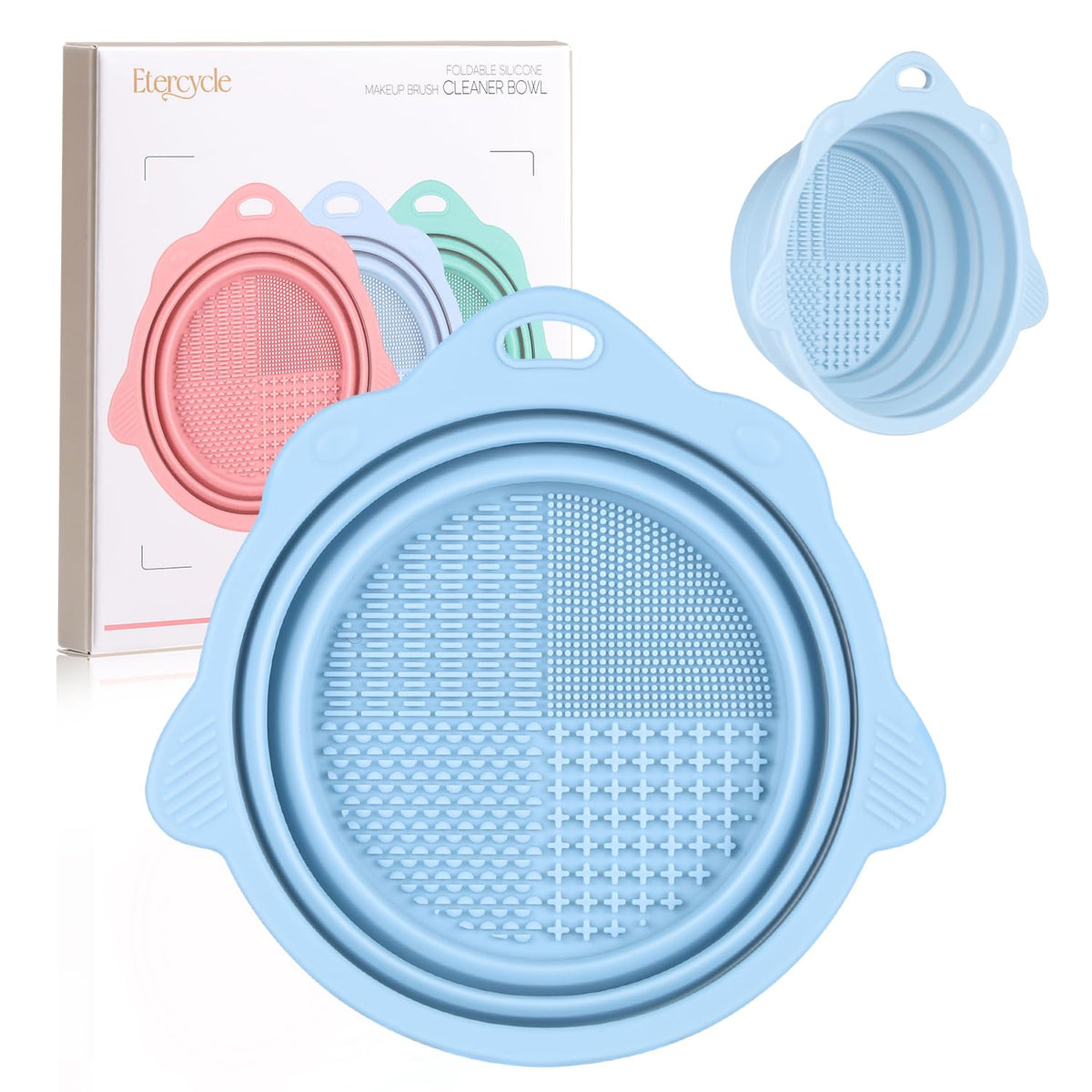 Etercycle Foldable Silicone Makeup Brush Cleaner Bowl