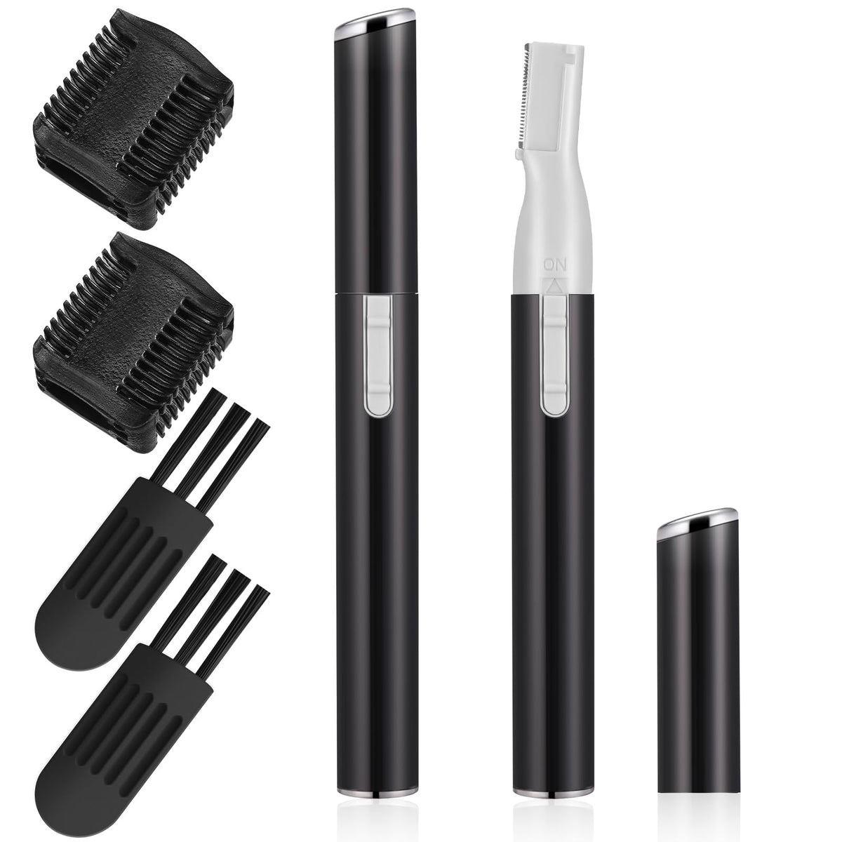 Chumia 2 Pcs Eyebrow Trimmer Face Shaver for Women, Pink, Black