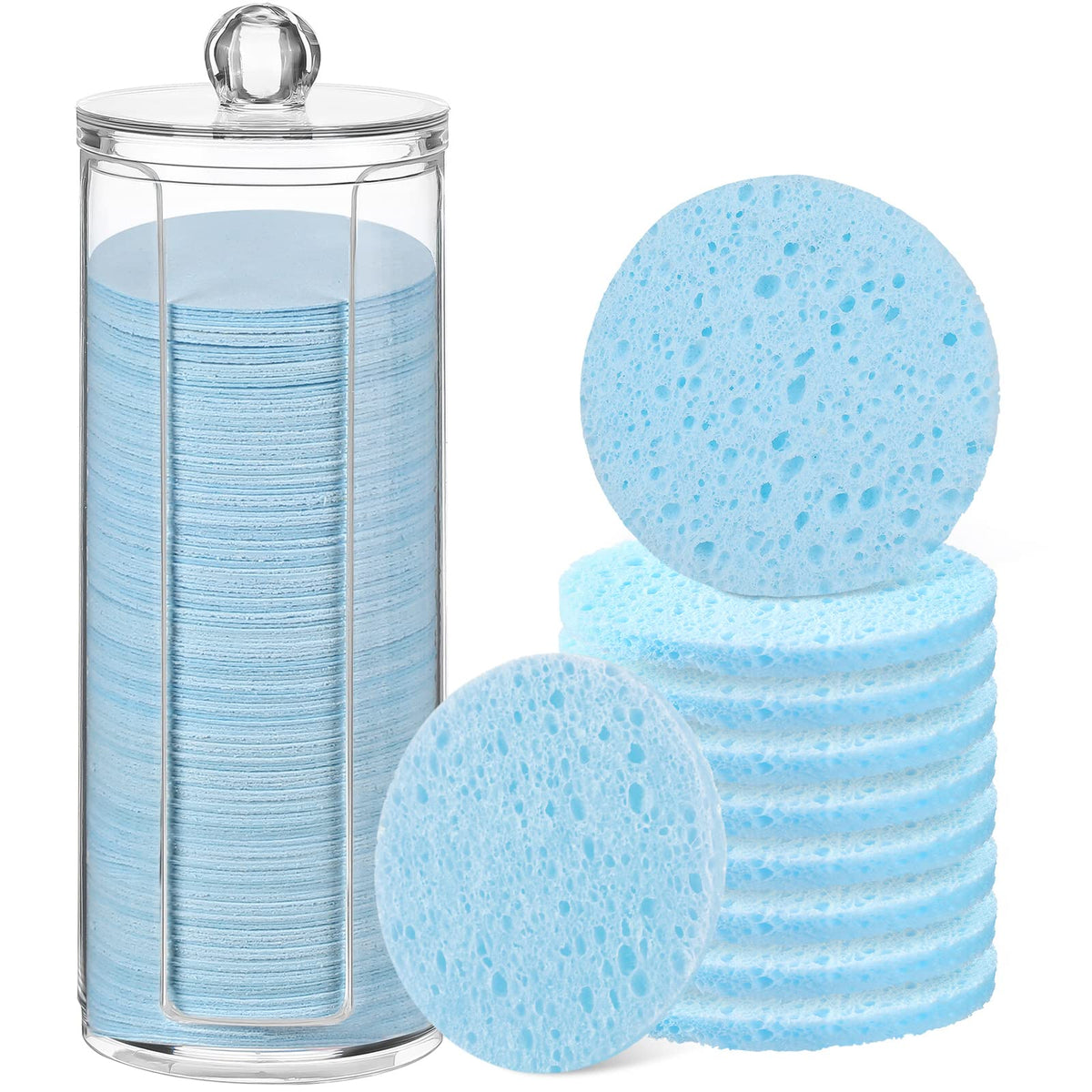 120pcs Compressed Facial Sponges Disposable Washing Face, Multicolor