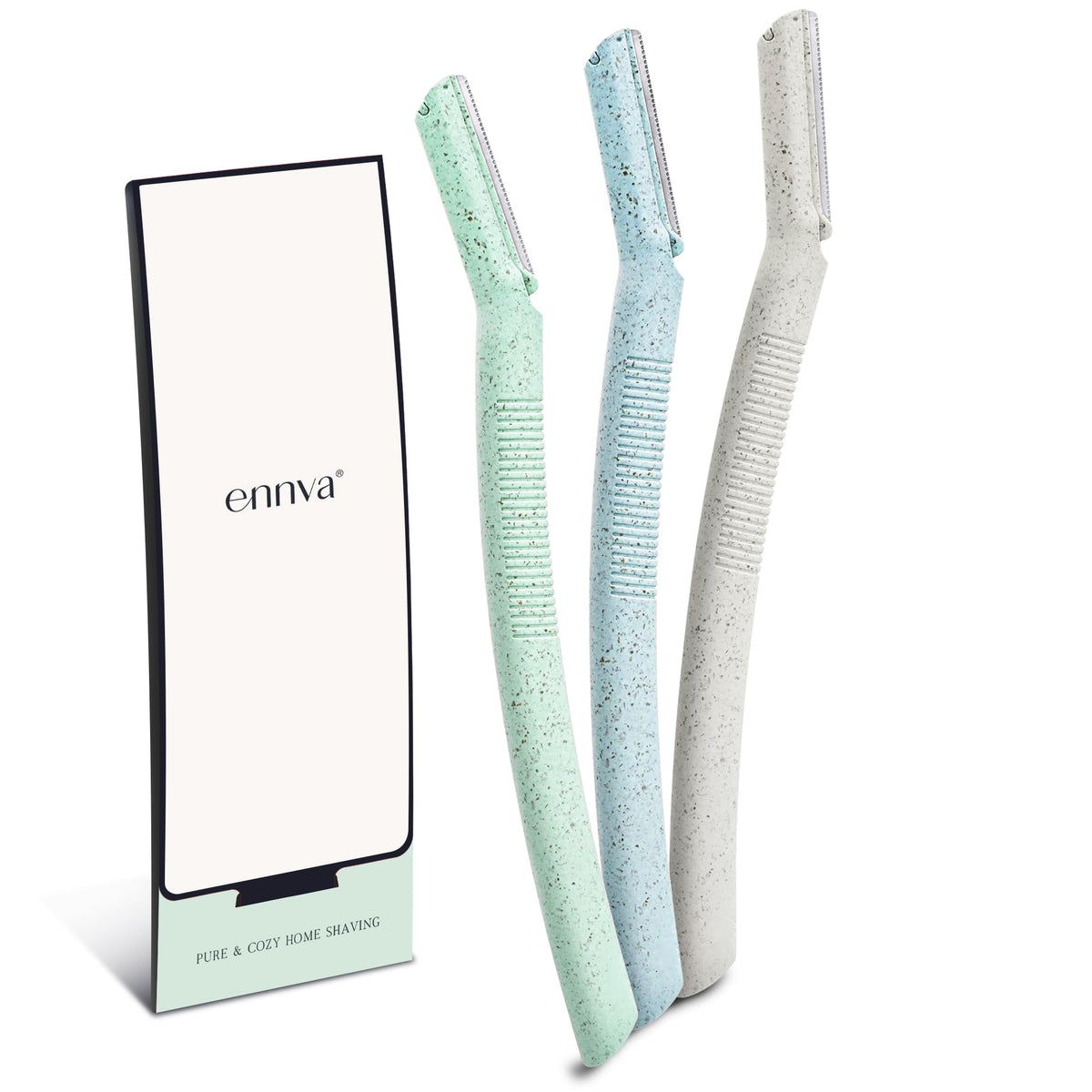 Ennva Disposable Dermaplane Eyebrow & Facial Razors, 6 Pack