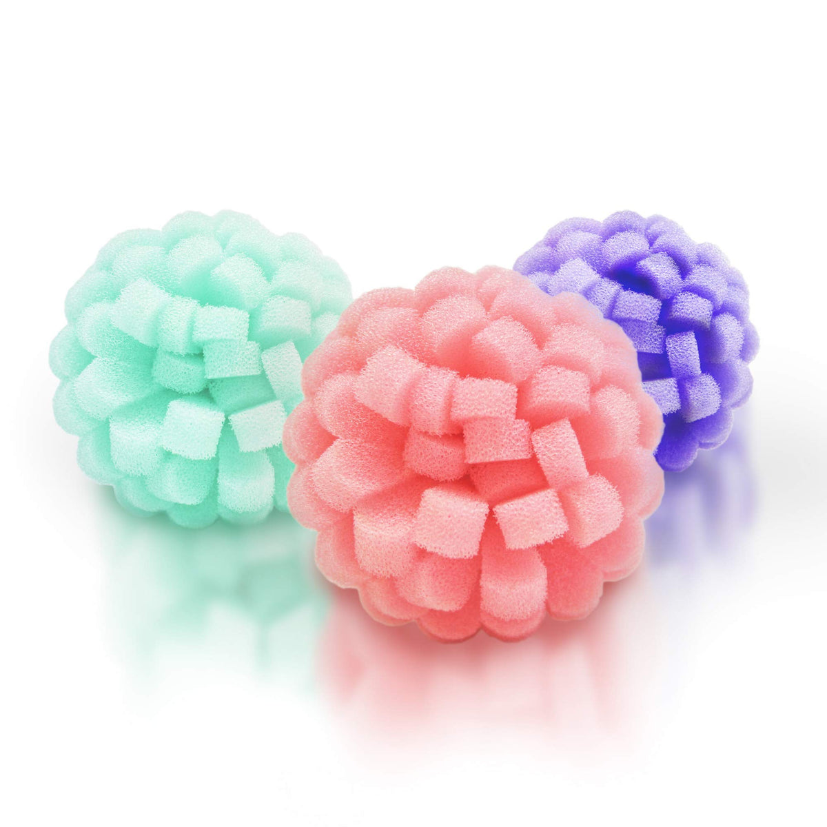 3-Pack Facial Buff - Foam Scrubber Loofah for Exfoliation & Cleansing Face - Removes Oil, Dirt, Dead Skin & Makeup - Sensitive, Dry, Oily or Combination Skin - Gentle to Clinical Strength (Pink)