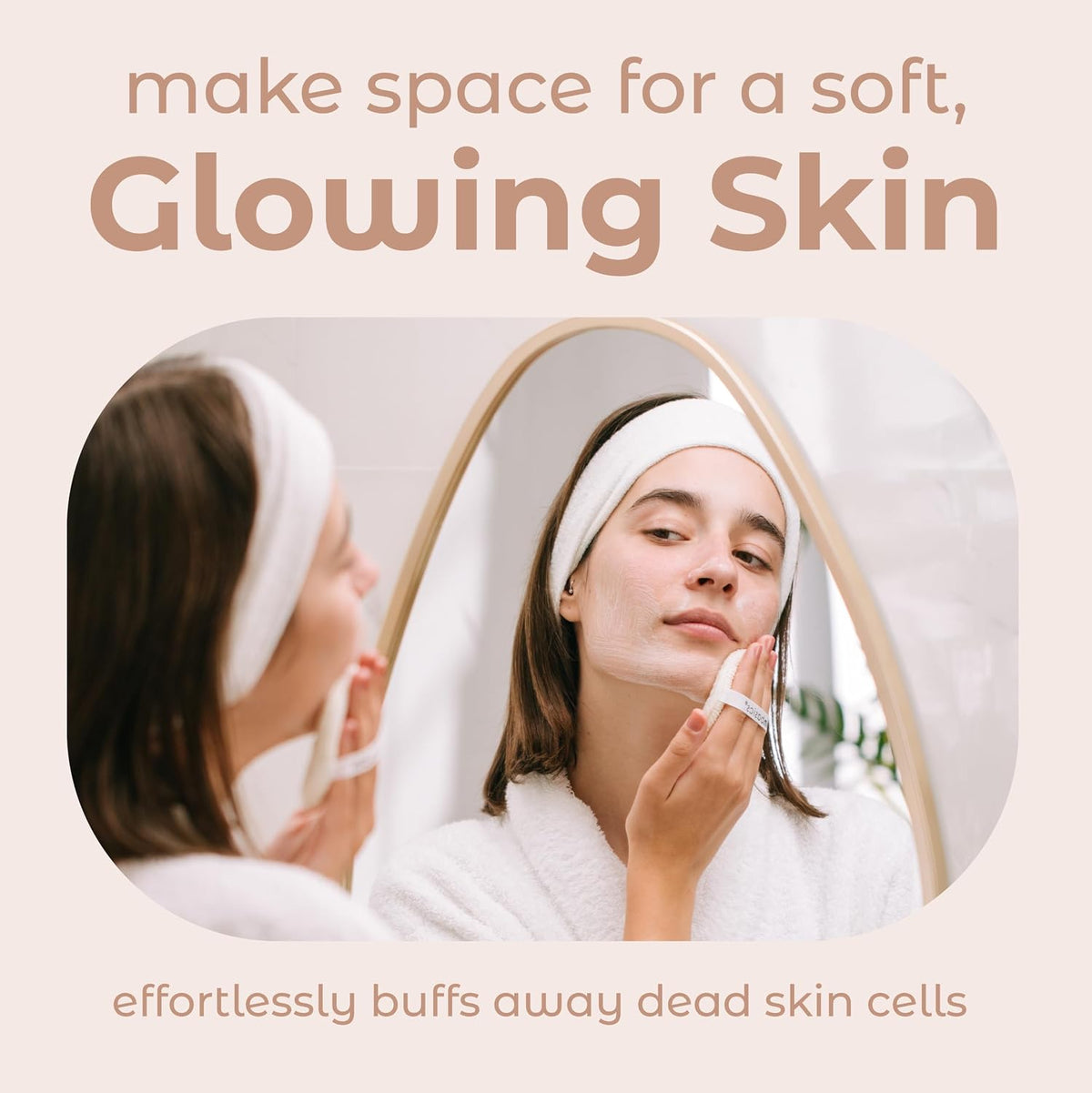 MainBasics Face Scrubber Exfoliator Pads 4-Pack
