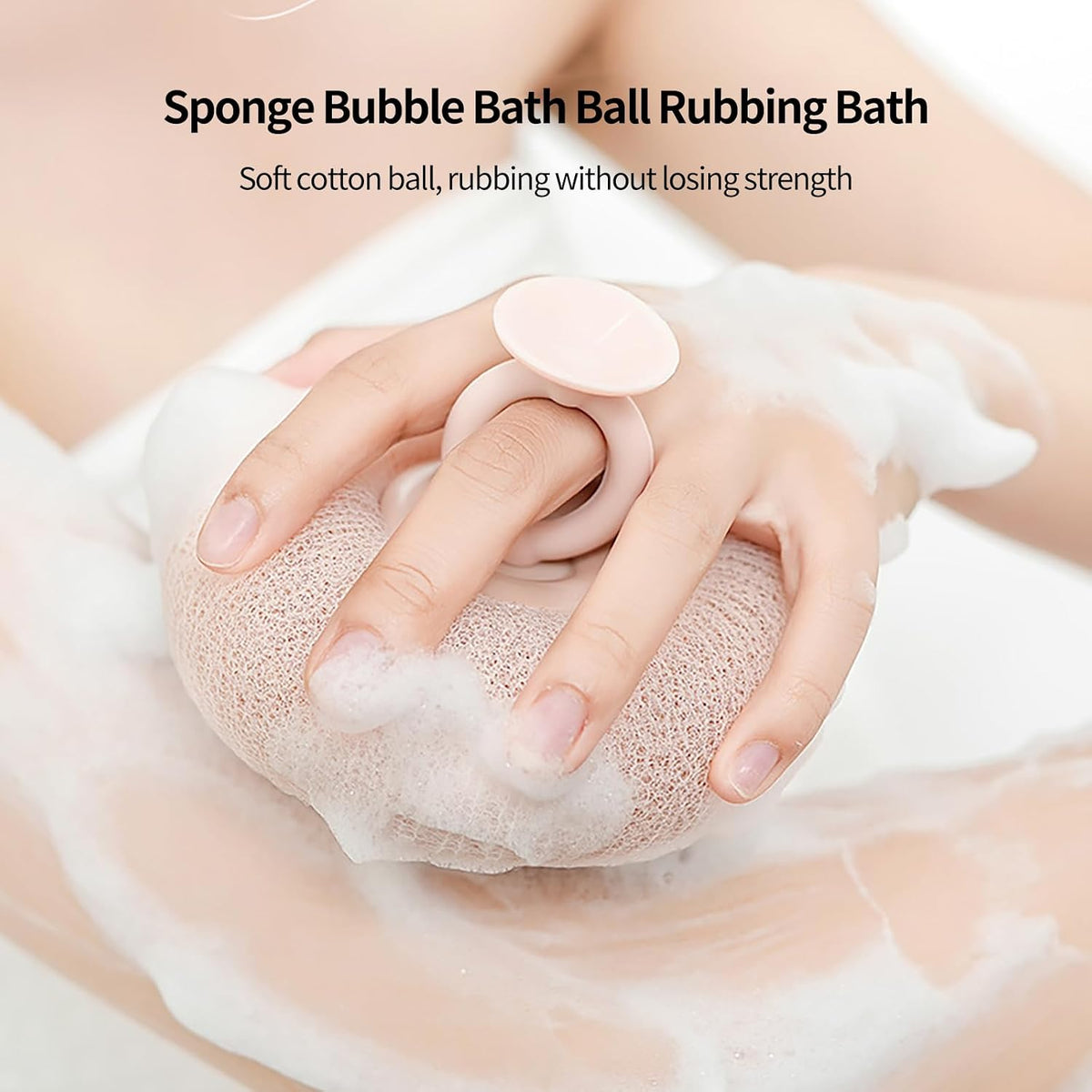 2-in-1 Sunflower Shower Sponge with Suction Cup | Exfoliating Bath Sponge for Soft Skin | Hypoallergenic & Eco-Friendly Body Scrubber for Spa-Like Luxury (Purple)