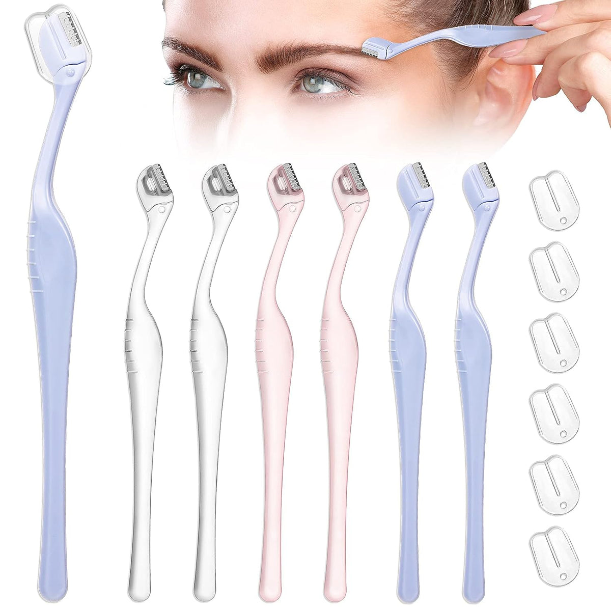 6pcs Eyebrow Razor, Mini Face Razor Women