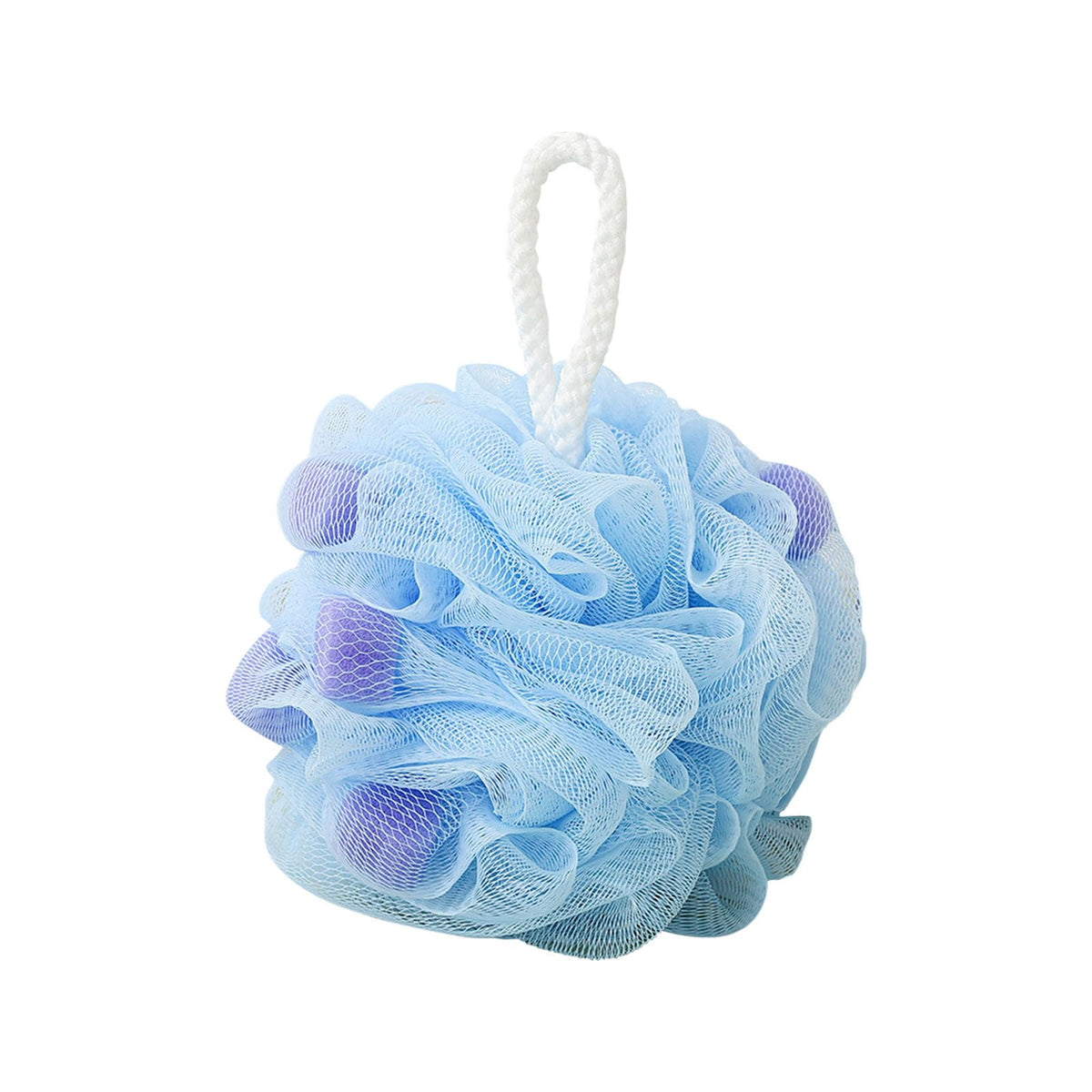 Body Wash Sponge Rose Shaped Shower Loofah Sponge 4.72inch 50g Body Shower Puff Fine Mesh Pouf Bath Scrunchies Exfoliating Cleaning Body Scrubber Balls for Women and Men (A-Pink)