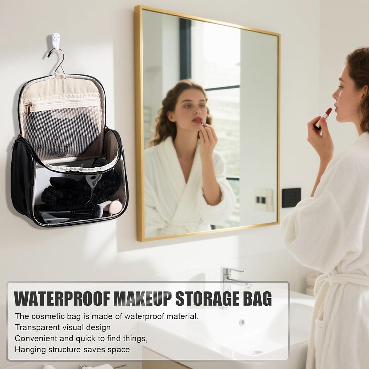 BS-MALL Makeup Brush Set with Waterproof Travel Bag & Makeup sponges -26 Pcs Set Triangle Puff & Face Washing Puffs,Face Wash Headband Wristband for Travel Go Camping Gift & Makeup Beginners (Black)