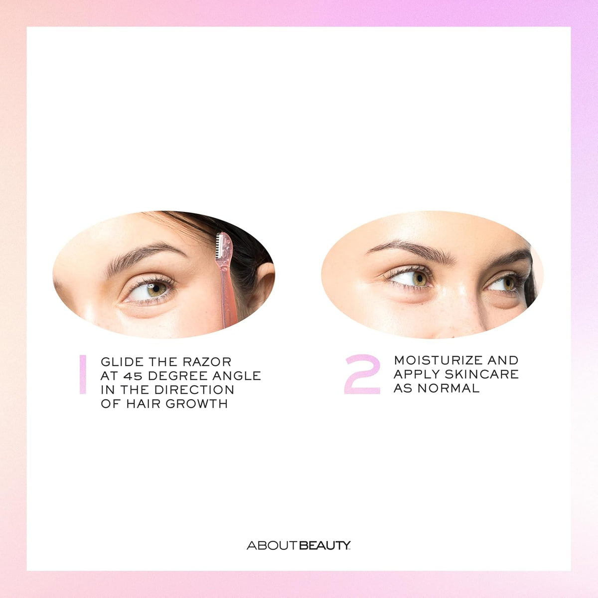 About Face Facial Razor & Eyebrow Shaper 3 Count