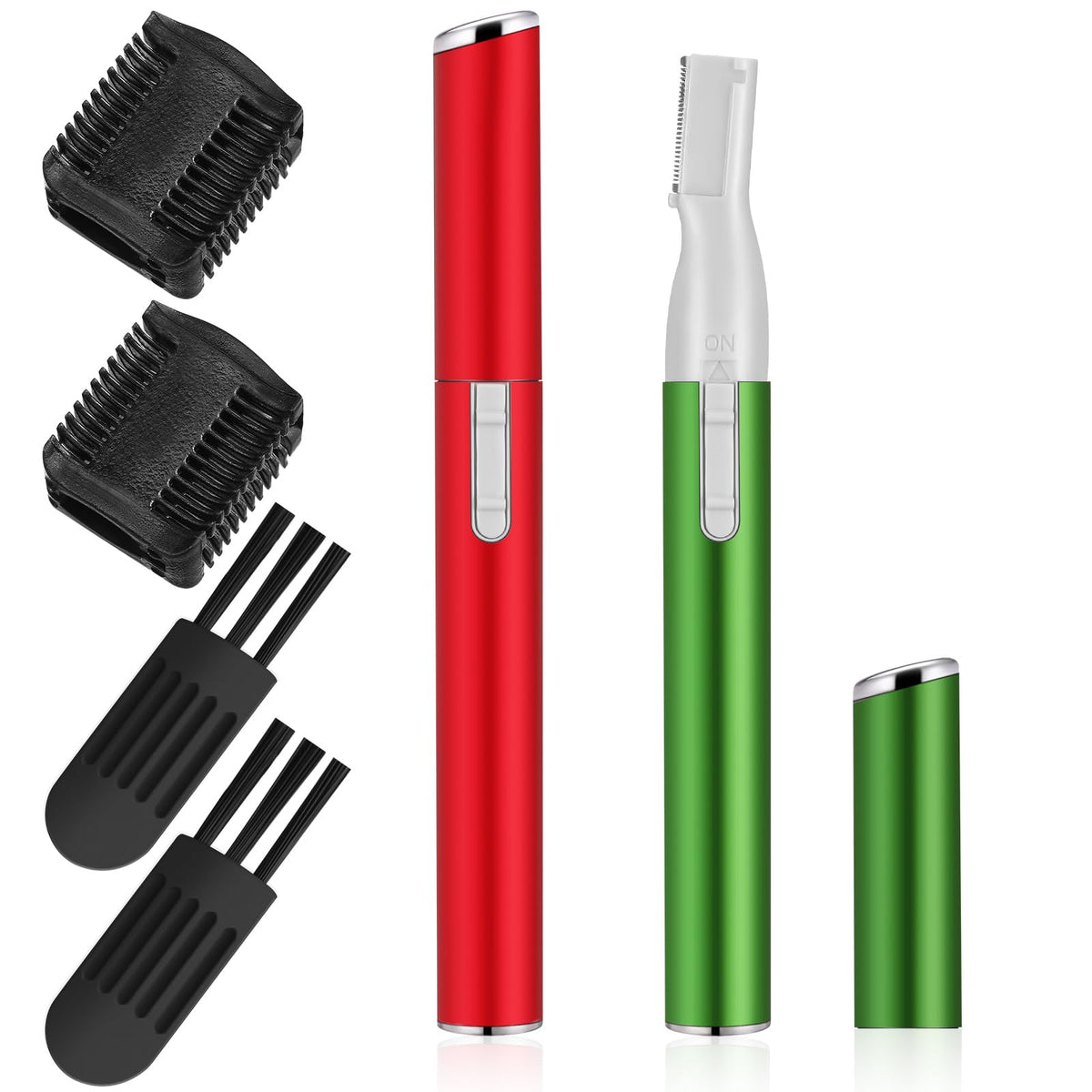 Chumia 2 Pcs Eyebrow Trimmer Face Shaver for Women, Pink, Black