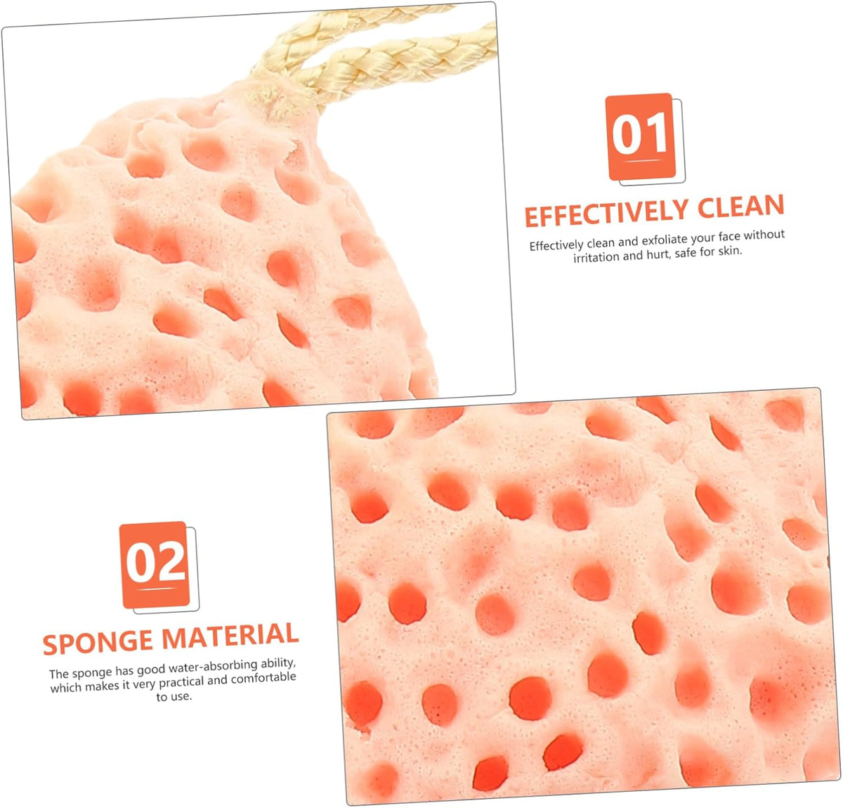 Mobestech 3pcs Face Washing Supplies Reusable Face Scrubber Girl Face Face Washing Tool Portable Face Scrubber Sponge Bath Ball Travel Compression