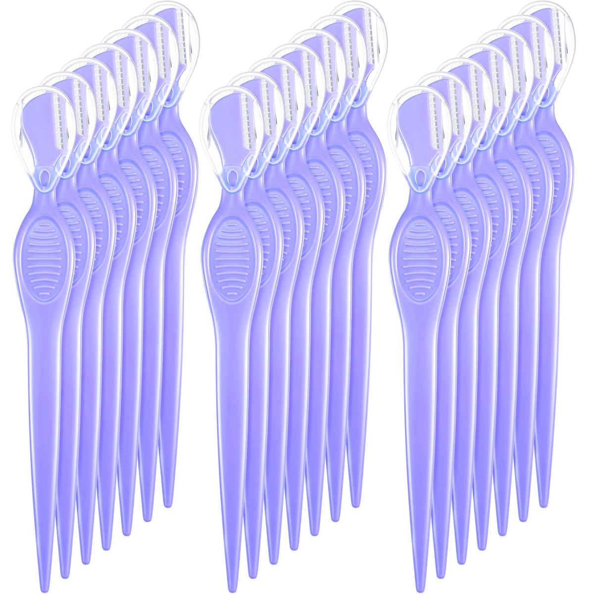 Mudder 21 Pcs Eyebrow Razor Face Trimmer Cover,Black