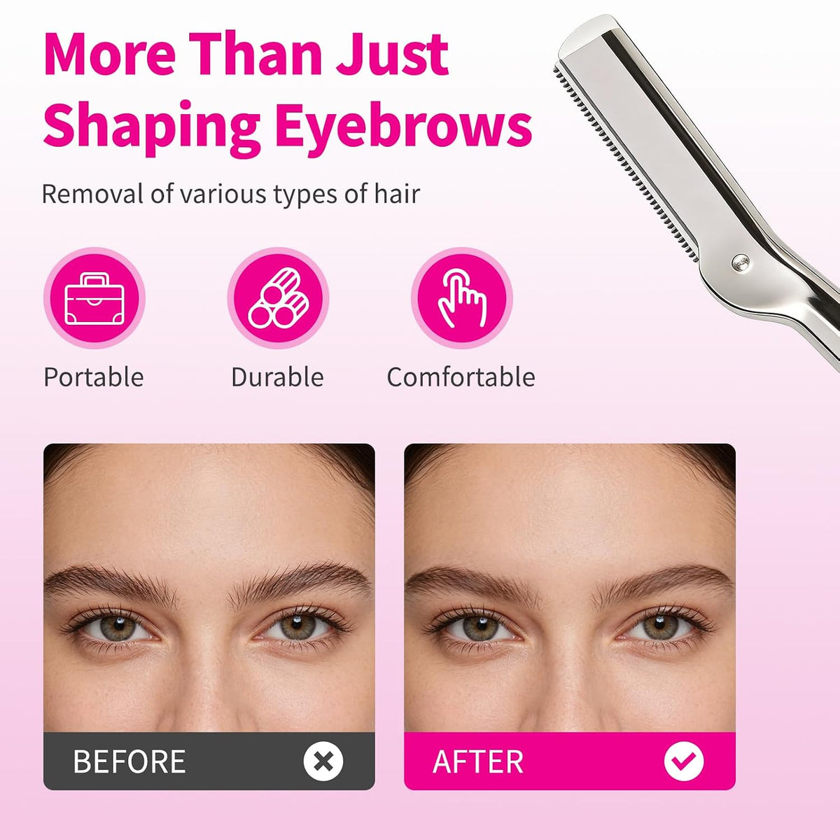 Eyebrow Razor & Facial Shaver for Women & Men