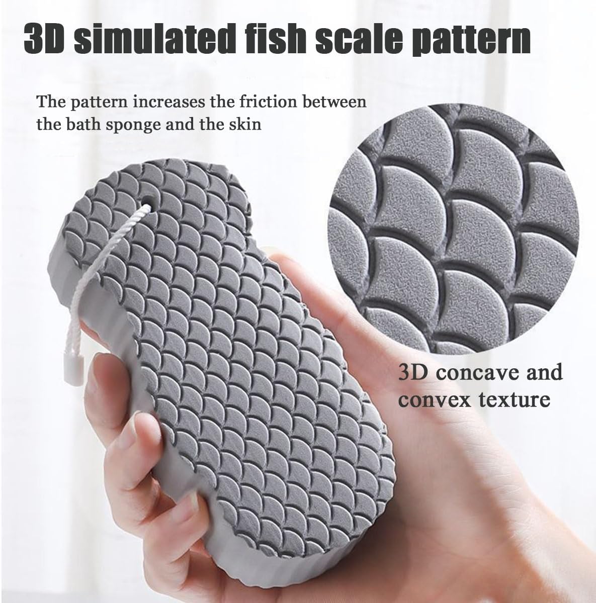 Super Soft Exfoliating Bath Sponge, Exfoliating Sponges Super Soft Bath Sponge, Magic Exfoliating Bath Sponge, Sponge Bath Sponge for Adults Children and Pregnant Women