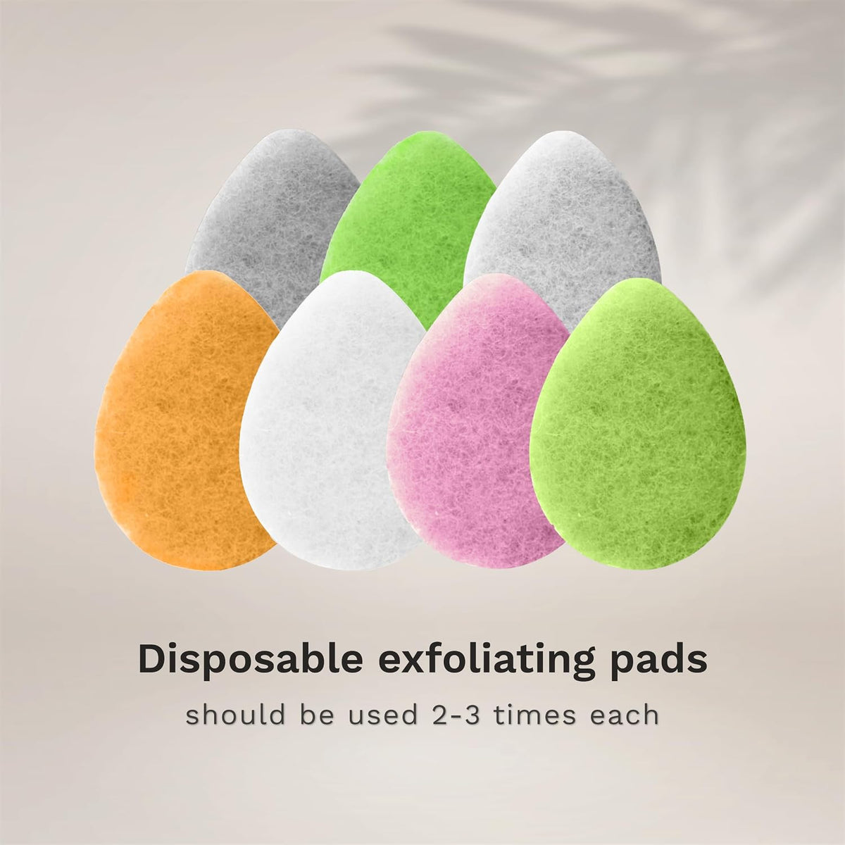 KOL Face Scrubber, Charcoal Infused Exfoliating Facial Cleansing Pads, Disposable Exfoliator Face Sponge for Daily Cleaning and Makeup Removal, 8 Count