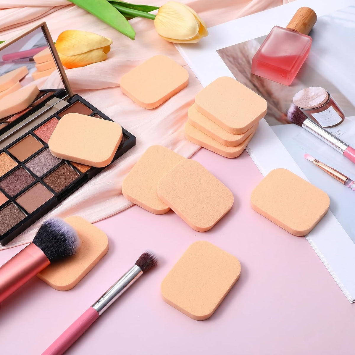 12 Pcs Square Makeup Sponge, Cosmetic Sponges, Makeup Puff