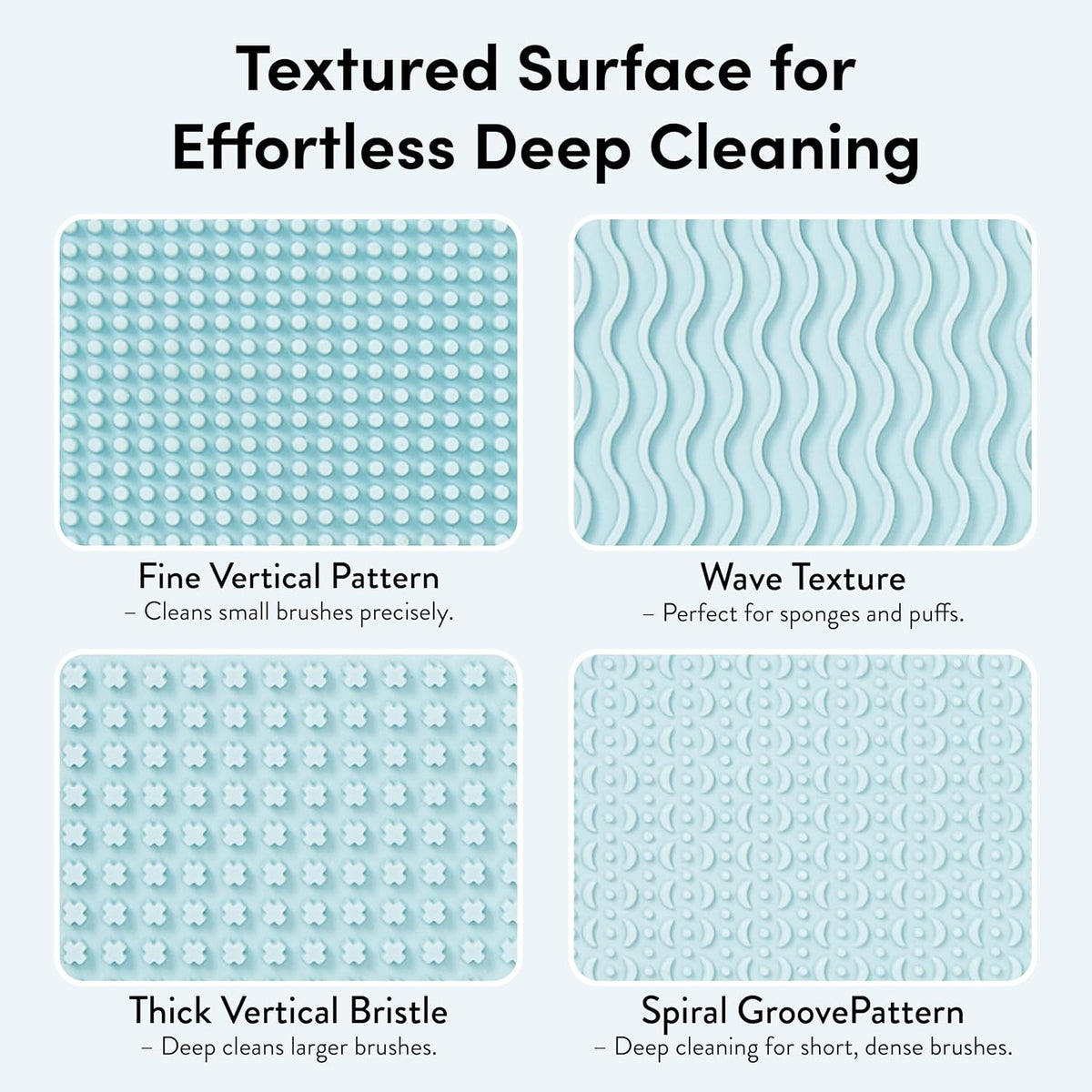 ÉCLAT Makeup Brush Cleaner Mat, 3 in 1 Brush Cleaner Bowl Holder & Cosmetic Tool Organizer Case for Travel, Storage & Air Drying, Portable Make Up Cleaning Tool for Sponges & Powder Puffs (Blue)