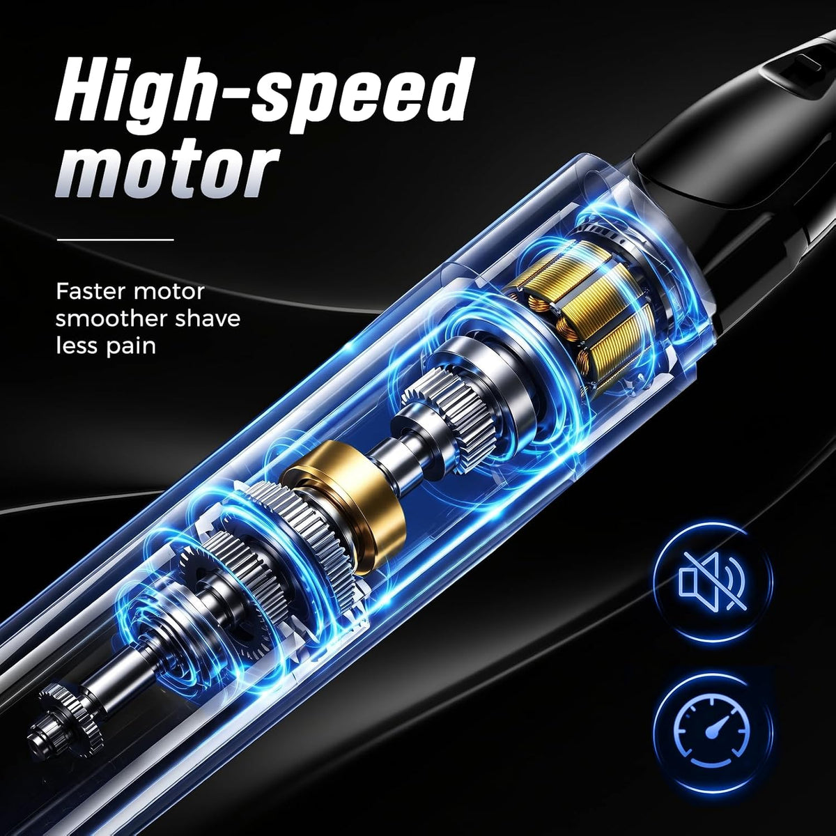 Electric Eyebrow Trimmer for Men Women, Painless Eyebrow Razor with Comb Battery, Dual-Blade Facial Hair Remover, Precision Shaver for Face, Upper Lip, Beard, Sideburns, Body, 30° Pivoting Head
