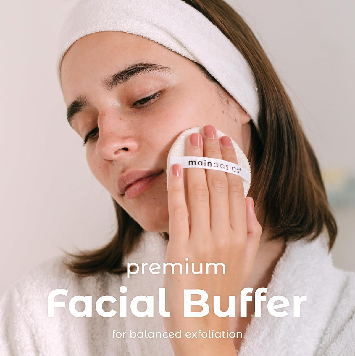MainBasics Face Scrubber Exfoliator Pads 4-Pack
