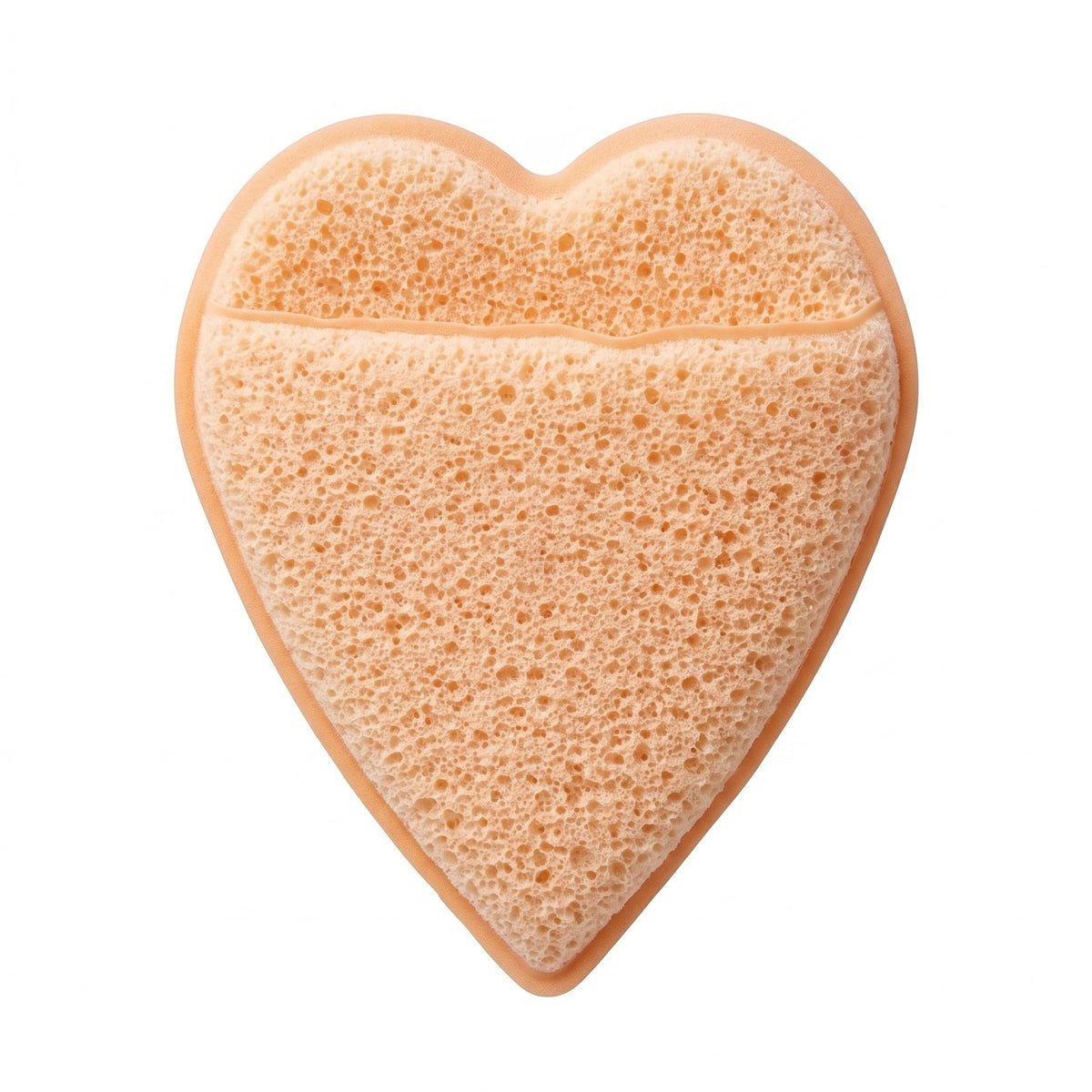 2pcs Exfoliating Sponge Heart Shaped Light Pink Cleansing Puff Glove with Soft Mesh Surface for Daily Wash Makeup Removal Lathering and Travel Use Facial Scrubber