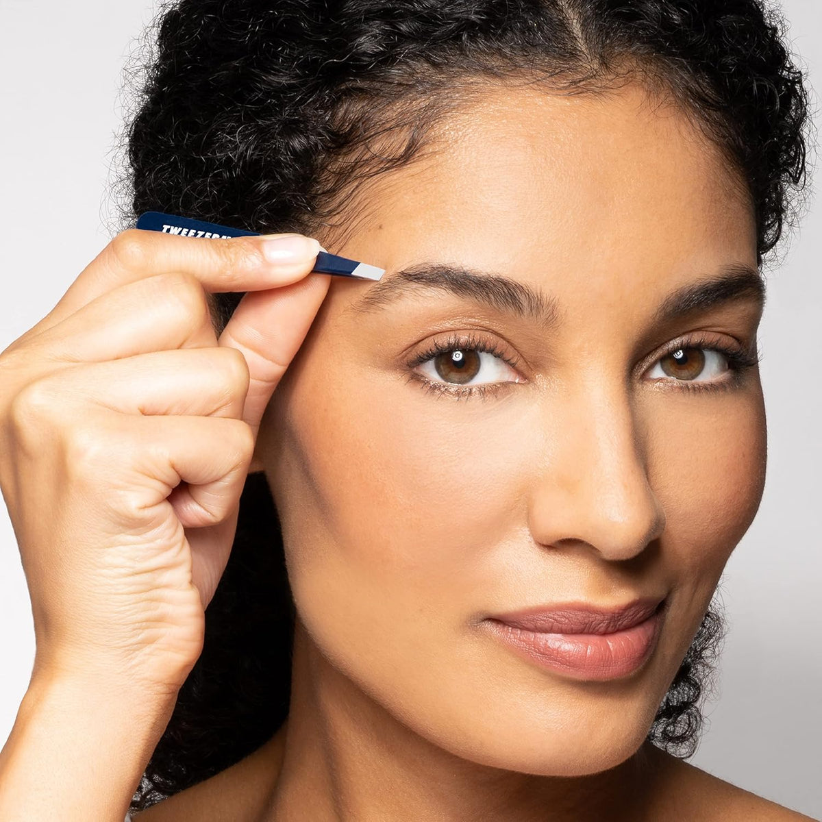 Tweezerman Exclusive Eyebrow Razor & Mini Slant Tweezer Evening Blue
