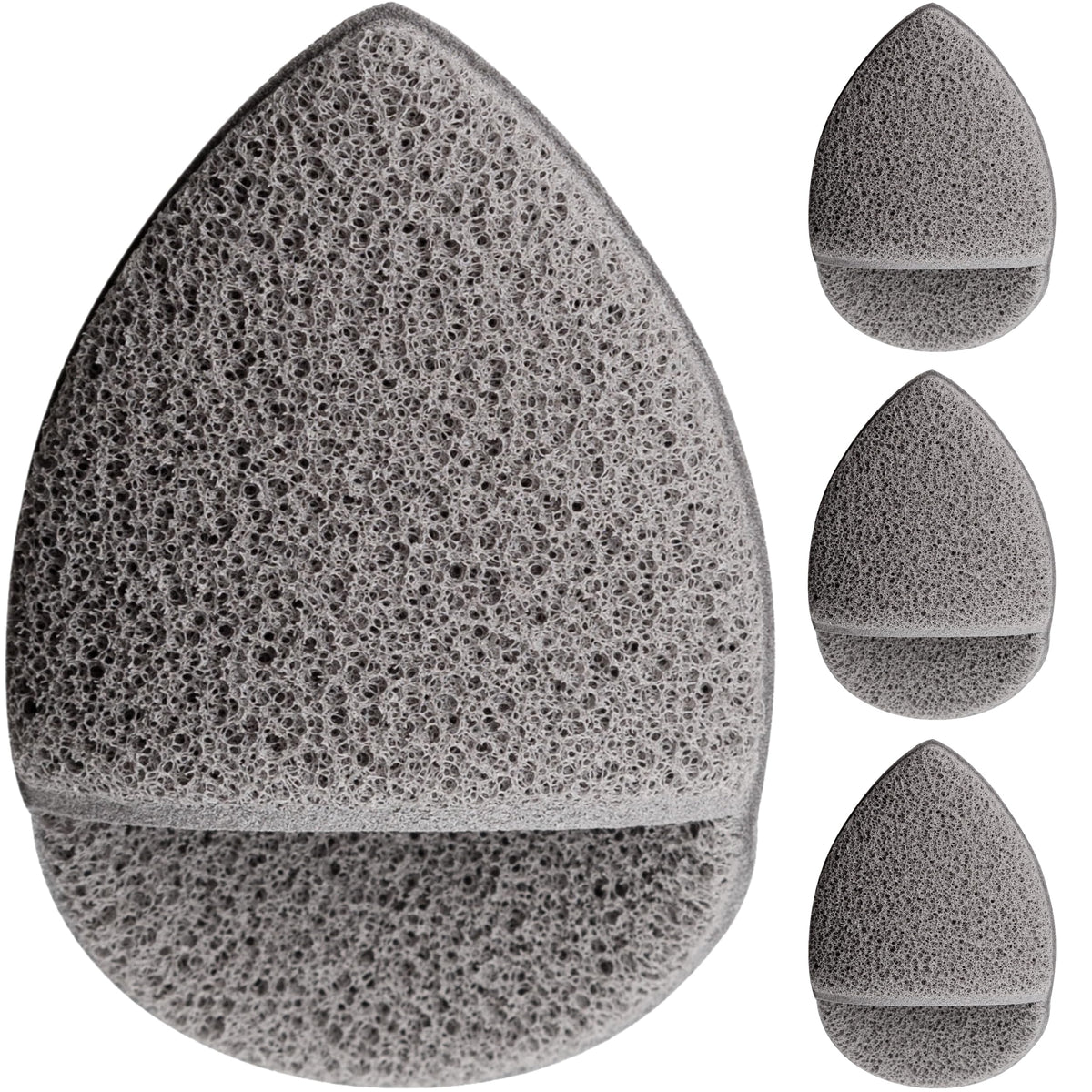 KOL Face Scrubber, Charcoal Infused Exfoliating Facial Cleansing Pads, Disposable Exfoliator Face Sponge for Daily Cleaning and Makeup Removal, 8 Count